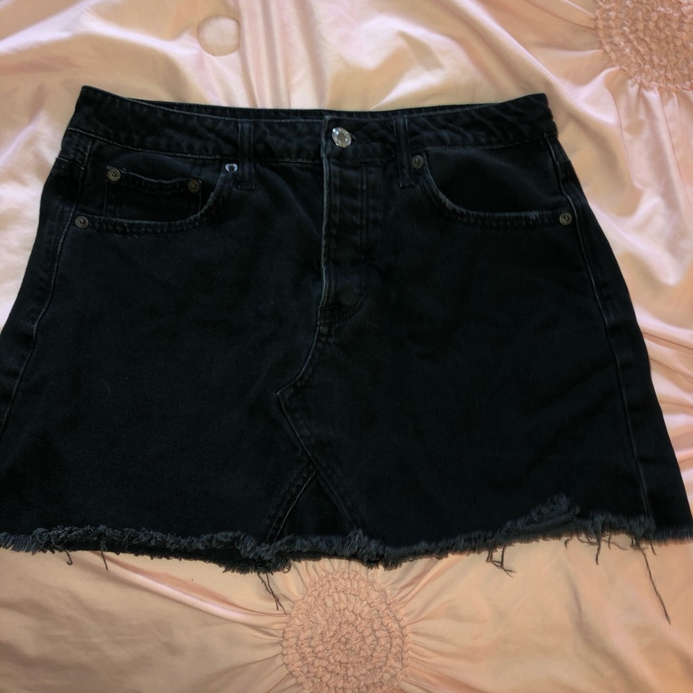 American eagle jean skirt!